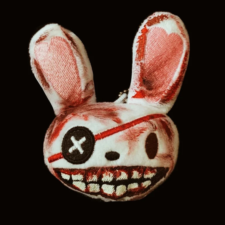 Bloody Bunny Plush Keychain DeviousFX