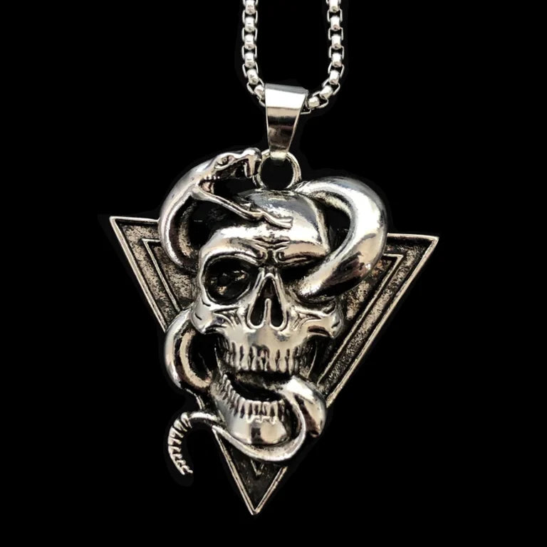 Skull & Snake Necklace